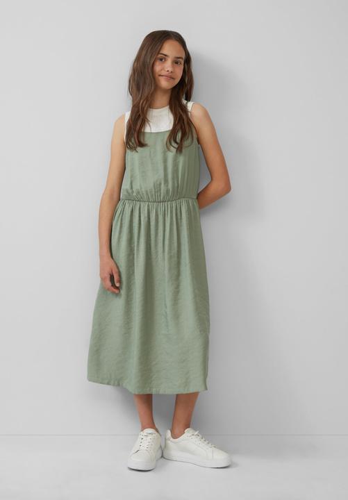 Image du produit S.Oliver Kleid Glänzendes Spaghettiträger-Kleid aus Viskosemix mit elastischer Taille (134)