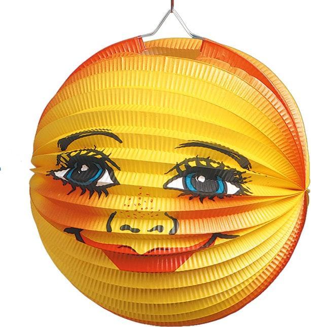 Tib Laterne - aus Papier - Ø = 25 cm - Gesicht (Ø 25 cm, 1 x)