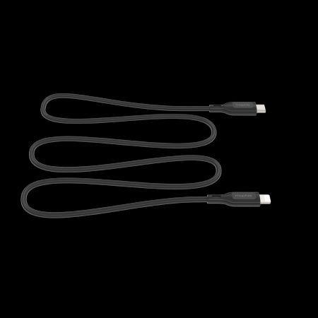 Actual product image Zagg Mophie Essentials Lightning to USB-C Cable 1m - Black (1 m, USB 2.0)