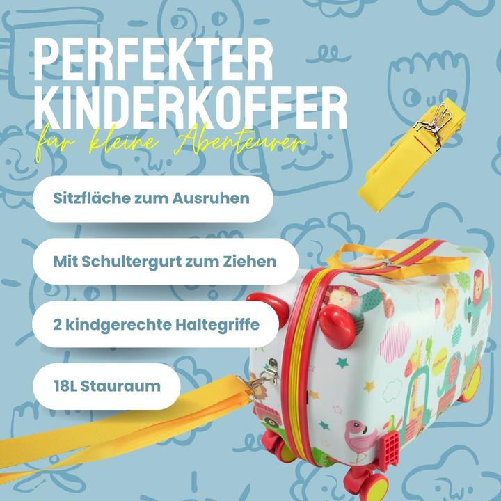 Immagine prodotto Hermex Kinderkoffer Hartschalenkoffer Reisegepäck Kindertrolley Koffer (18 l)
