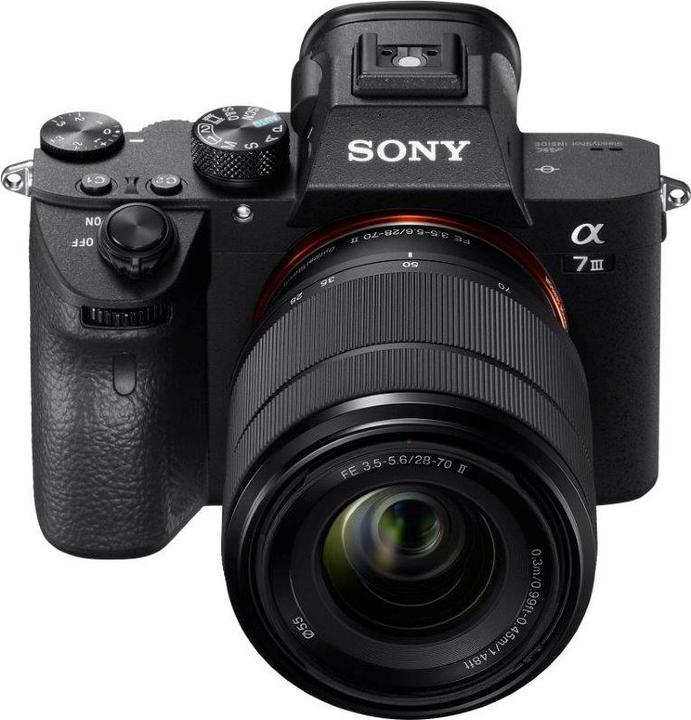 Sony Alpha 7 III Kit II (28 - 70 mm, 24.20 Mpx, Vollformat)