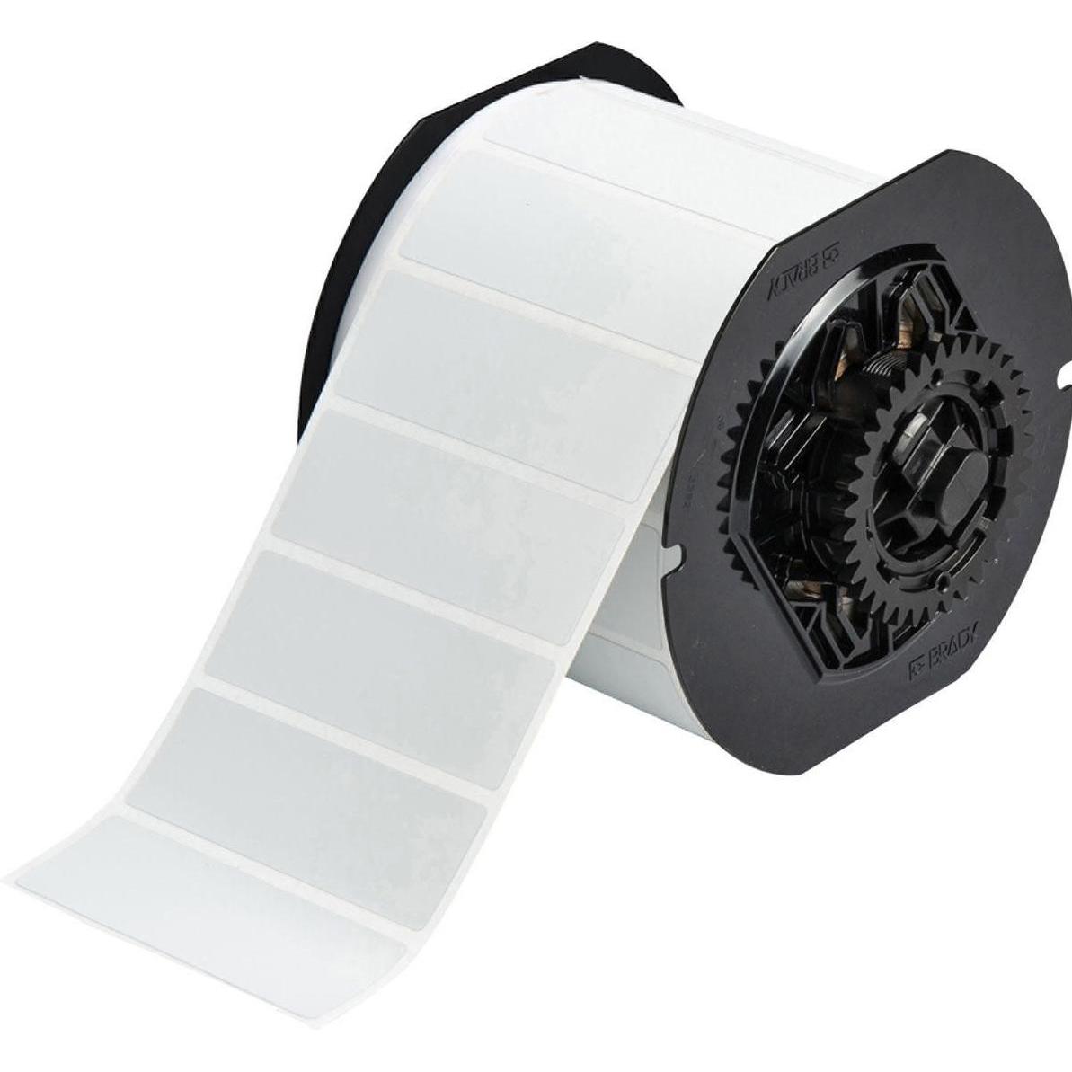 Brady, Etiketten, B33-18-428, metallisierter Polyester, Hellgrau, matt, 76.20 x 25.40 mm, permanent (1500 E.)