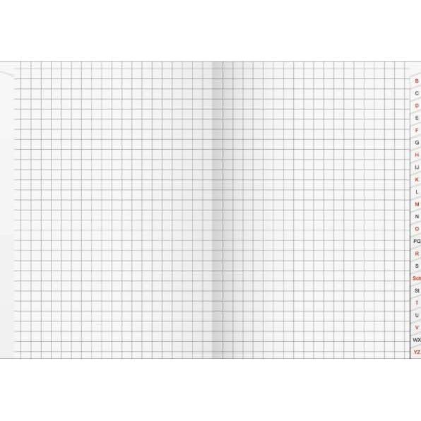 Thumbnail - König & Ebhardt, Heft + Block, Registerbuch DIN A6 kariert 70g/m² 96 Bl. (A6, Kariert)