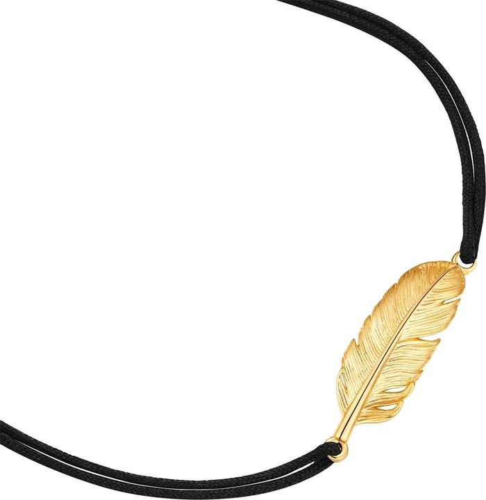 Immagine prodotto Glanzstücke München Bracciale da donna con piume in argento - 35046 (22 cm, Argento)