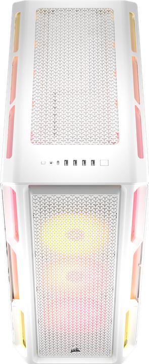 Produktbild Corsair Geh Midi 5000T LX RGB (Tempered Glass) White (E-ATX, Mini-ITX, ATX, mATX)
