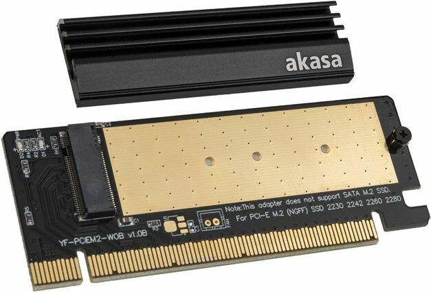 Akasa AK-PCCM2P-05 Carte d'interface/adaptateur M.2 Intégré