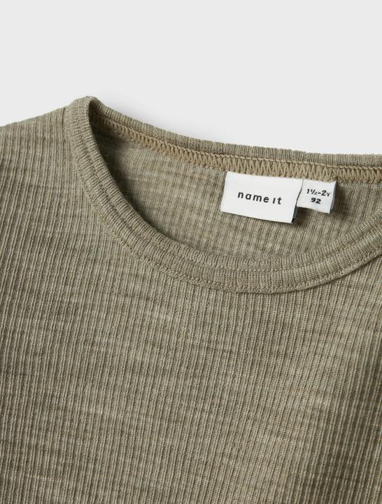 Actual product image Name it Nmnwax Wool Rib Ls Top Noos (98)
