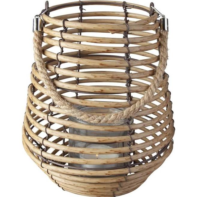 Thumbnail - MICA Living, Windlicht, Windlicht - mit Rattan - verschiedene Grössen 16 x 35 cm (1 x, 16 x 35 cm)