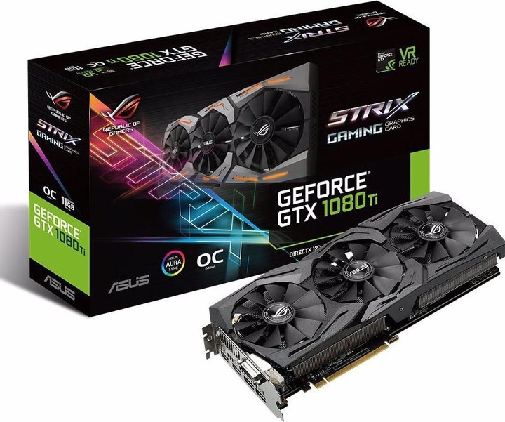 Image du produit ASUS GeForce ROG STRIX GTX1080TI O11G GAMING (11 Go)