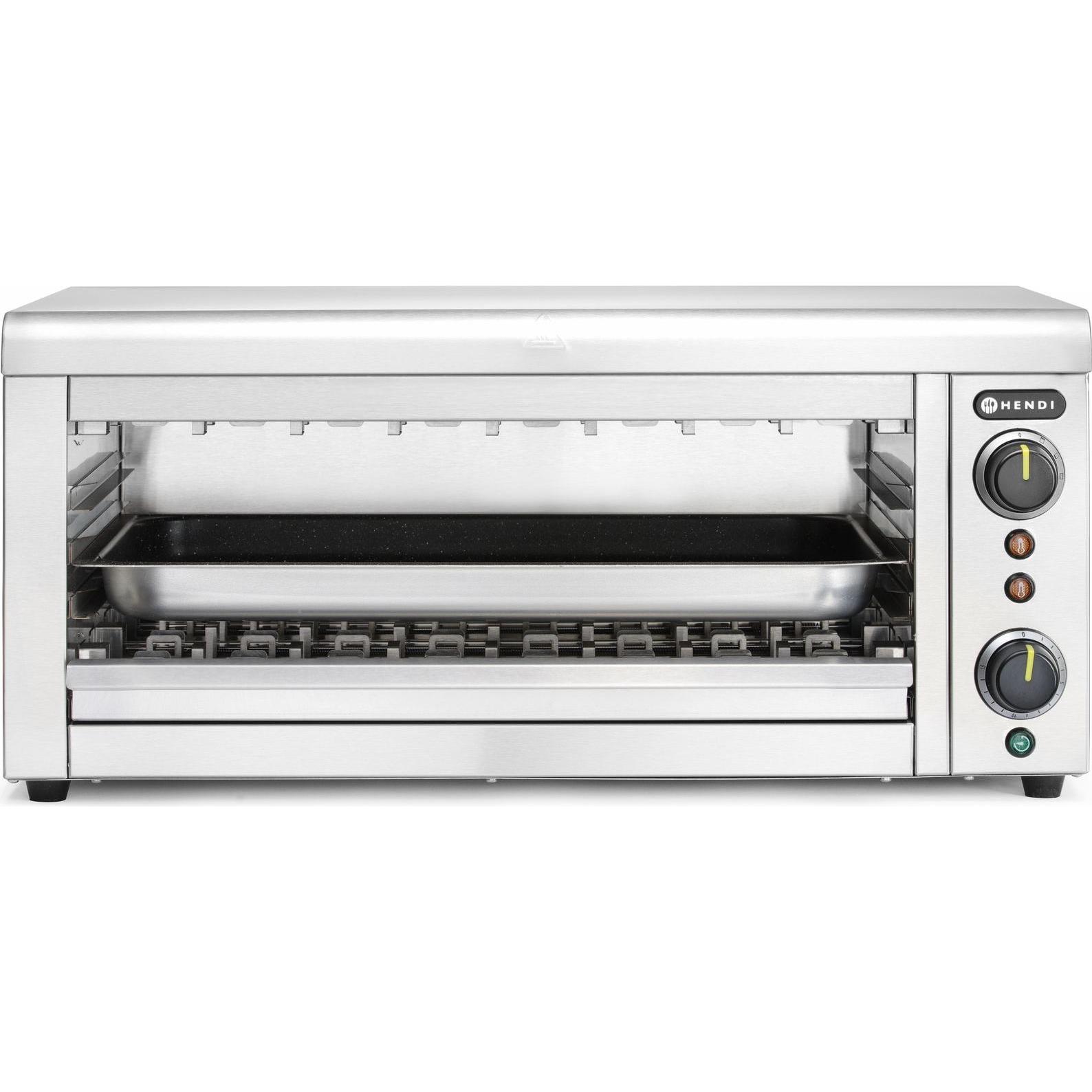 Hendi, Oberhitzegrill, Salamander mit Quarz Infrarotheizelement