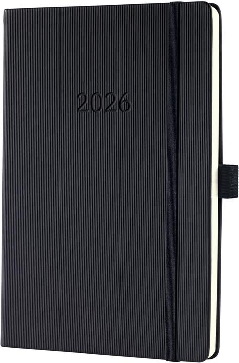 Produktbild Sigel Wochennotiz-Kalender 2026 C2614 1W/2S schwarz 21.3x14.8cm (A5, 1 Woche / 2 Seiten)