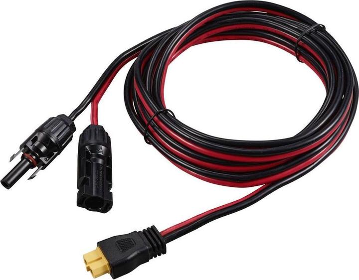 Tru Components Solarstecker auf XT60 Buchsenstecker Kabelänge 3 M TC-12195652 Schwarz, Rot TRU (Fiche solaire)