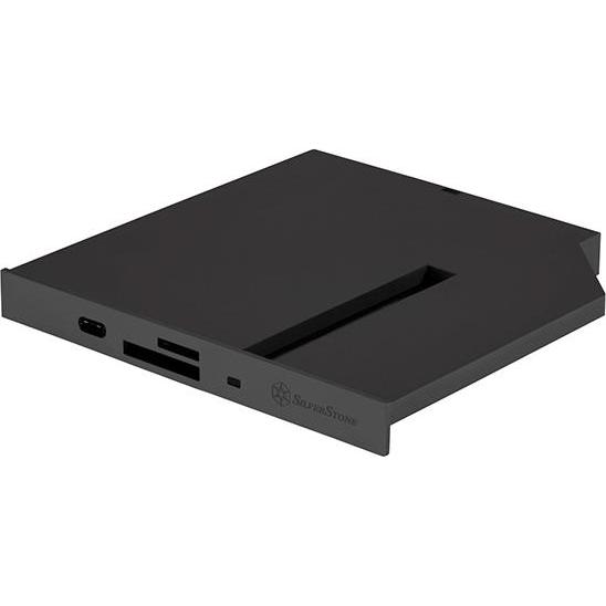 Silverstone FPS01 - Laufwerksschachtadapter - 5,25" Slim Line auf M.2 (13,3 cm Slim Line auf, PC Gehäuse, Schwarz