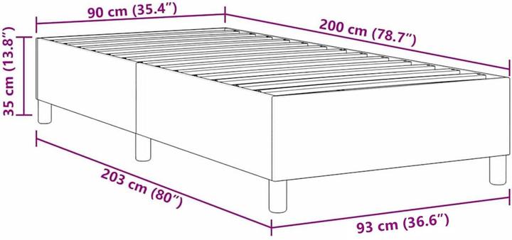 Produktbild vidaXL Plattformbett (90 x 200 cm)