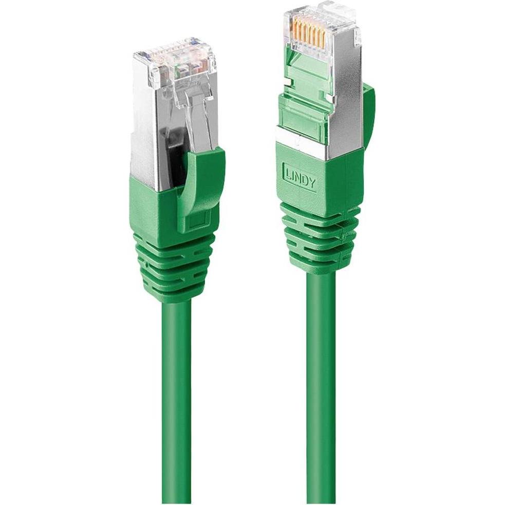Lindy 3m Cat.6A S/FTP LSZH Netzwerkkabel Grün (S/FTP, CAT6a, 3 m), Netzwerkkabel