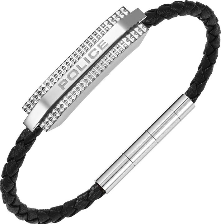 Immagine prodotto Police Bracciale Gripcord (19 cm, Acciaio inossidabile, Cuoio)