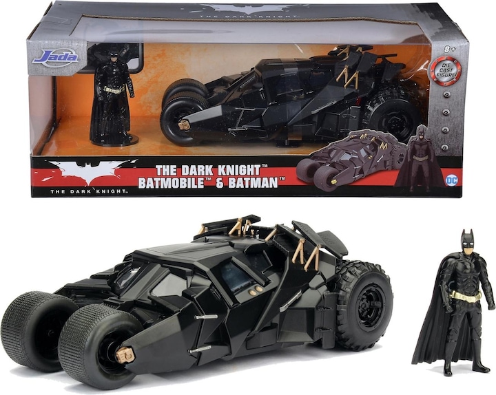 Actual product image Jada Batman The Dark Knight with Batmobile car 1:24