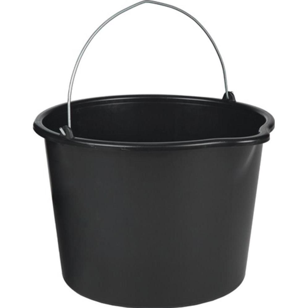 HP Autozubehör, Aufbewahrungsbox, Baueimer 20 l mit Tülle schwarz Polyethylen (20 l)