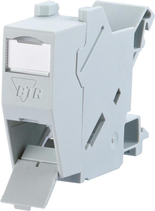 Metz Connect BTR 10x E-DAT modul REG 8(8) IP20 unbestueckt zur Montage auf Hutschiene TH35 1TE >18mm lichtgrau...