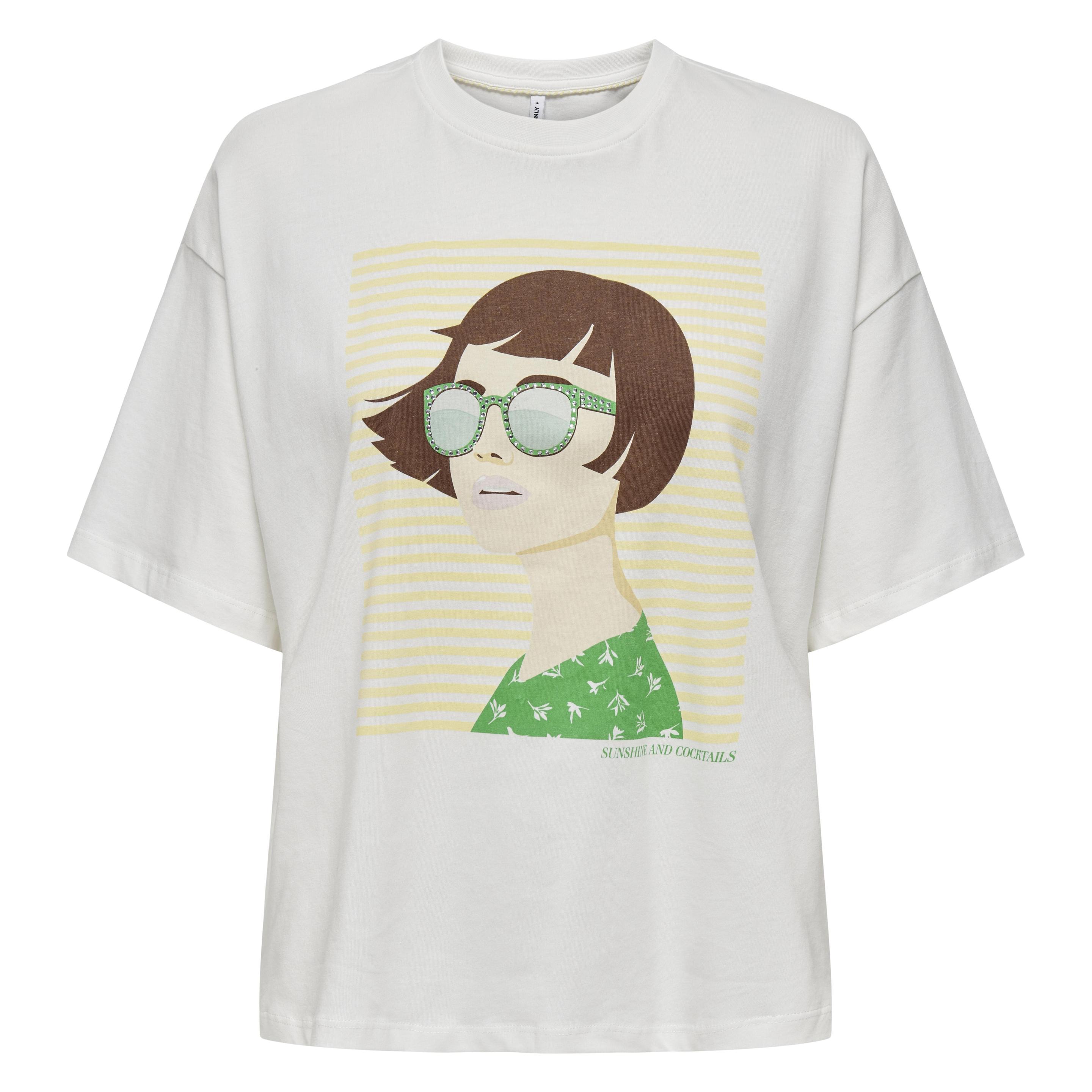 Only, Mädchen, Blusen, Onlwendie Life S/S Girl Top Box Jrs, Weiss, (L)