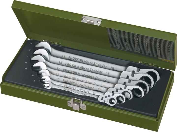 Produktbild Proxxon Micro-CombiSpeeder-Satz (10 mm, 13 mm, 16 mm, 17 mm, 18 mm, 19 mm, 8 mm)