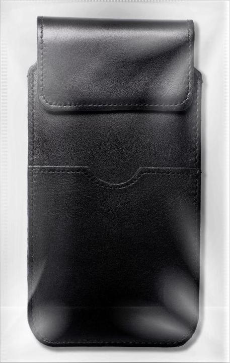 Produktbild OEM Case universal ROYAL - Leather universal flap pocket / black - Size 3XL - HUAWEI MATE 20X (Huawei Mate 20 X)