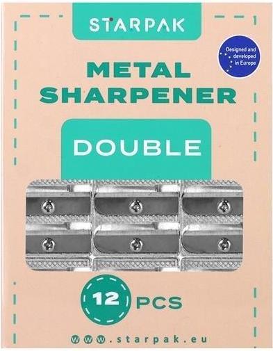 Produktbild Starpak Doppelstiftschärfer Metall, 12 Stück