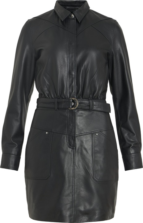 Actual product image Rouge Edit Kurze Lederkleid (38)