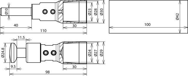 Image du produit Dehn HVI P LO ASS 27 Kit de connexion avec matériel de montage p. Ligne HVI-power long (Set)