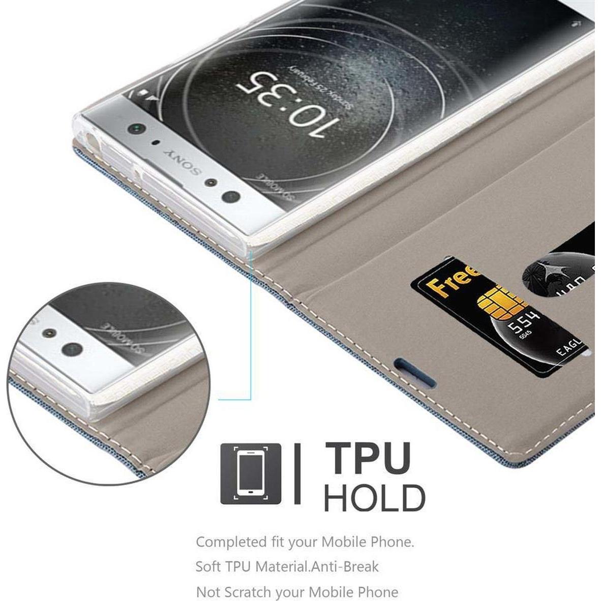 Thumbnail - Cadorabo Book Jeans Optik Cover (Sony Xperia XA2 Ultra), Smartphone Hülle, Blau