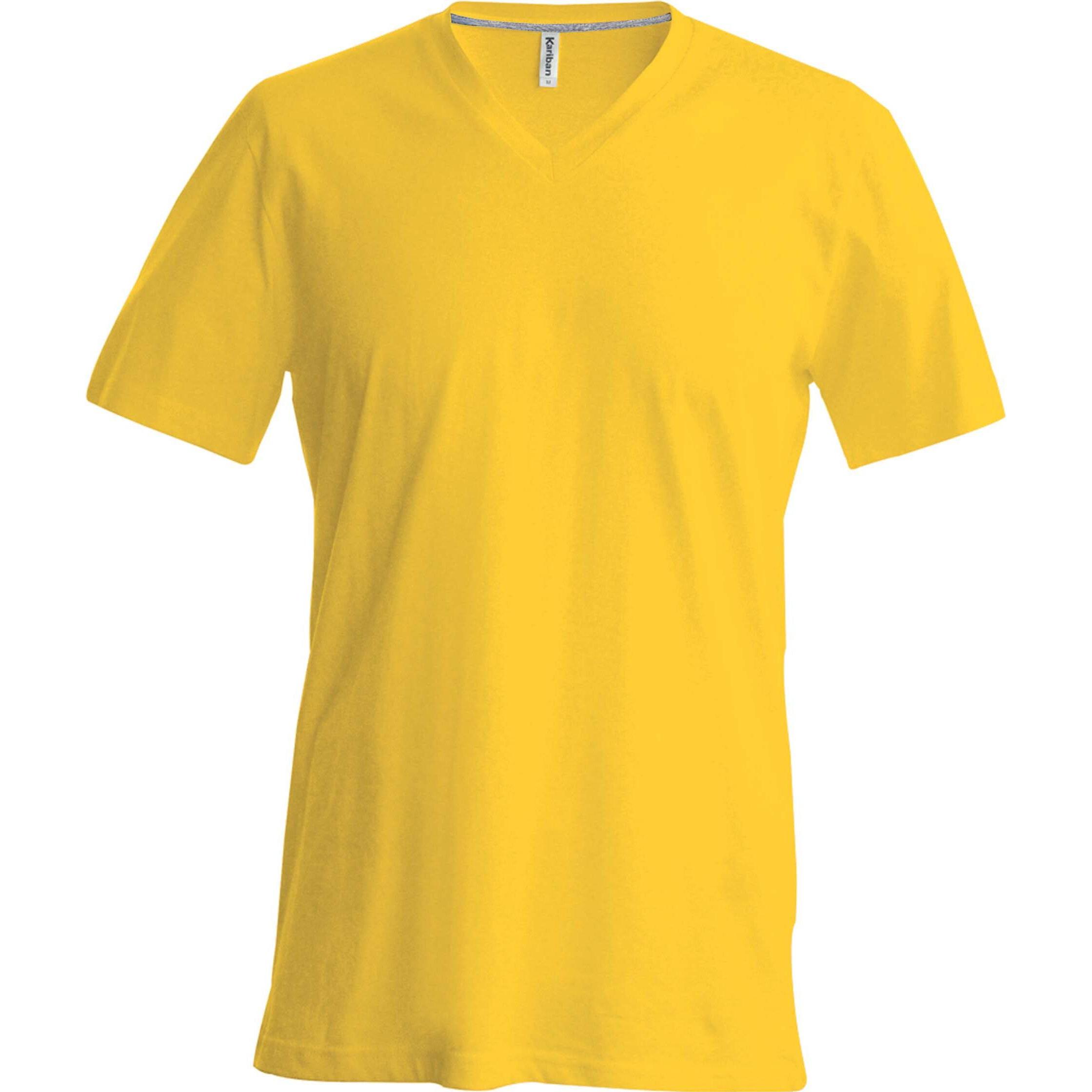Kariban, Herren, Shirt, Col V, Gelb, (L)