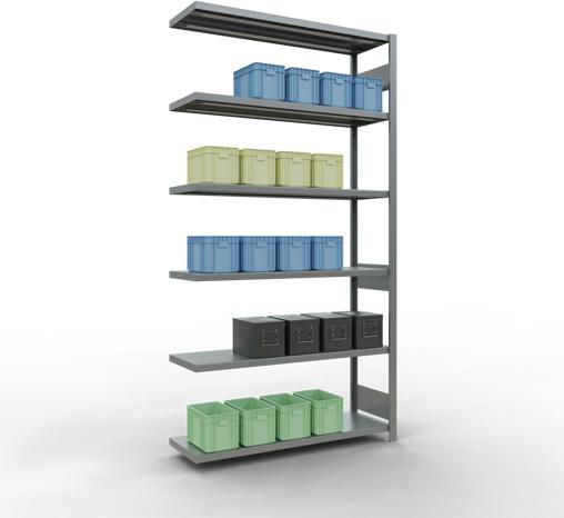 Actual product image Schulte Lagertechnik MULTIplus250 boltless add-on bay system with length bolts