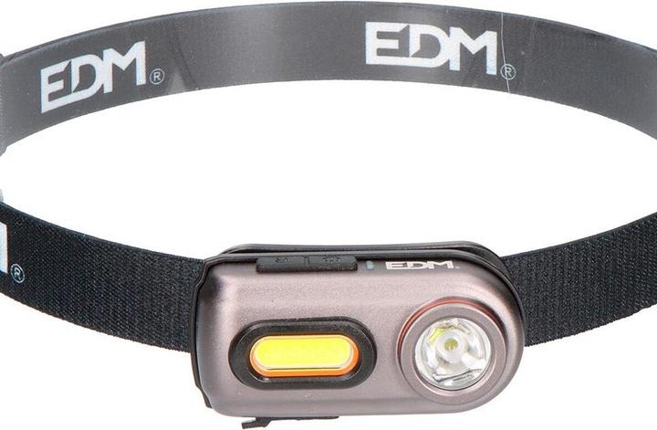 Produktbild EDM LED-Kopf-Taschenlampe 36416 Schwarz 5 W (400 lm)