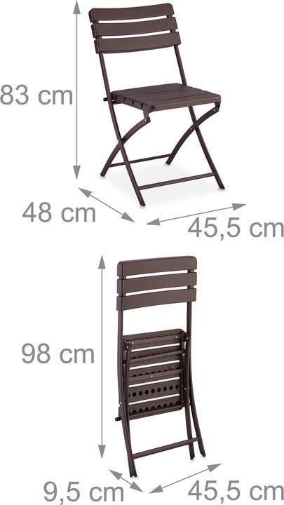 Productafbeelding Relaxdays Balkon meubelset (61 cm)