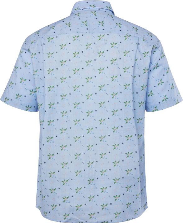 Actual product image Boston Park Leinenoptik-Hemd, Halbarm, Minimal-Print, Buttondown-Kragen, Comfort Fit (3XL)