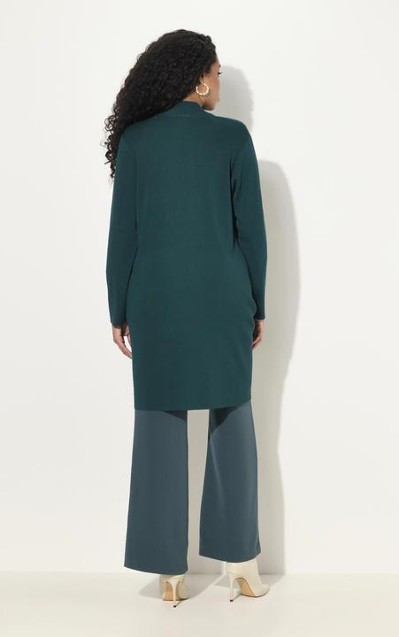 Actual product image Ulla Popken Long Pocket Open Front Cardigan Sweater (50, 52)