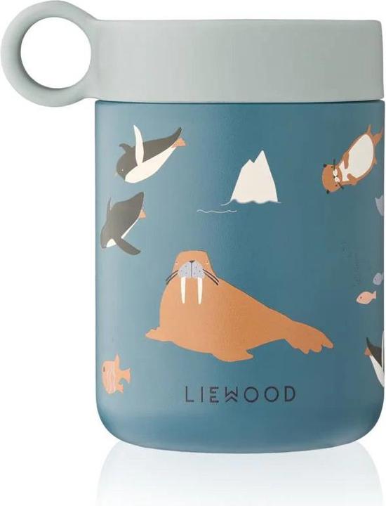 Arctic Sea Ocean View, Blue, Patterned