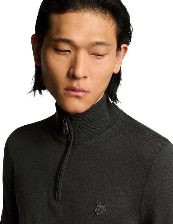 Produktbild Lyle and Scott Eagle Merino Pullover mit kurzem Reissverschluss (M)