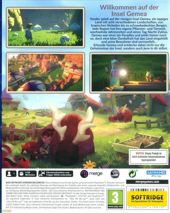 Produktbild Wild River Games Yonder - The Cloud Catcher Chronicles (PS5, DE)