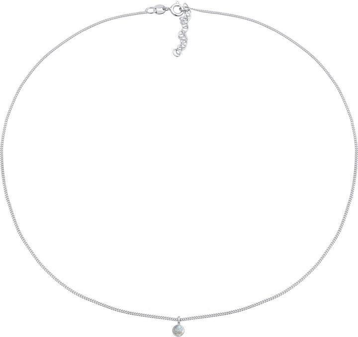 Produktbild Elli Choker, Edelsteinkette (Labradorit, 925 Sterling Silber vergoldet, 36 cm)