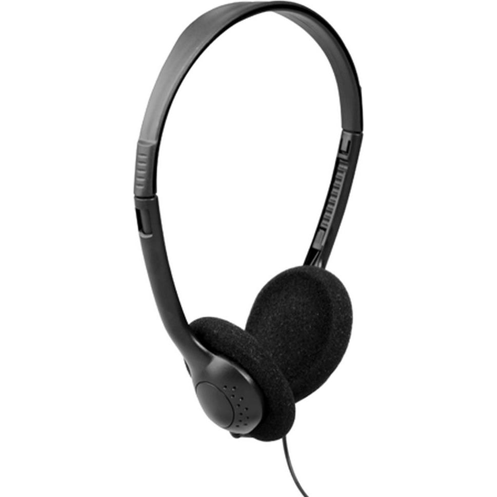 Exertis Connect Stereo Headset, schwarz Headset ideal für Multimedia Anwendungen. (Kabelgebunden) (059201)