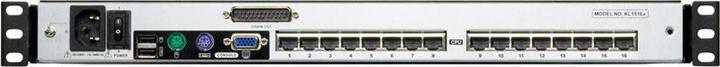 Actual product image Aten 19" TFT KVM Switch for 1U Rack