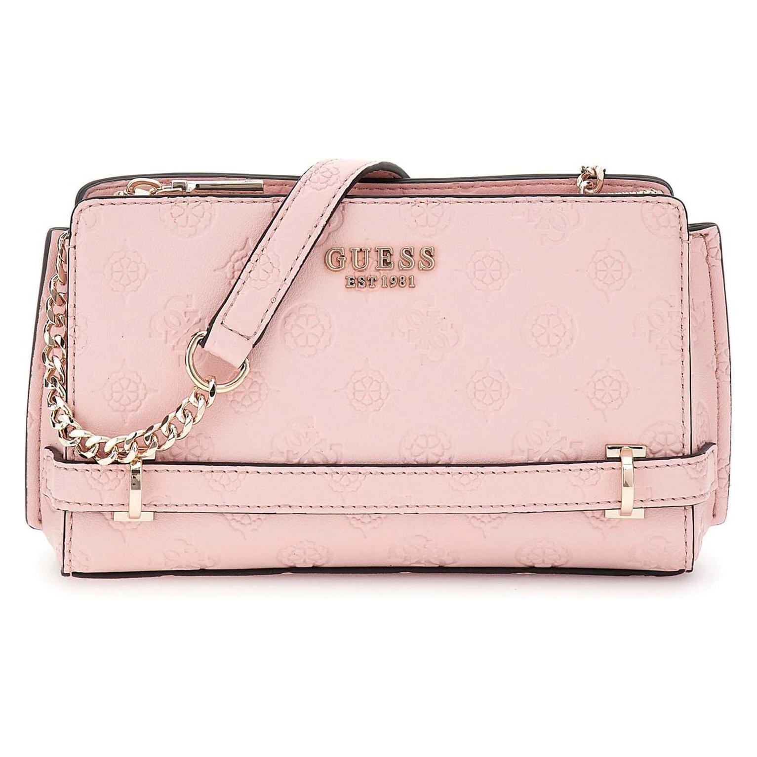 Guess, Damen, Handtasche, Zarela Mini Top Zip Crossbody, Rosa