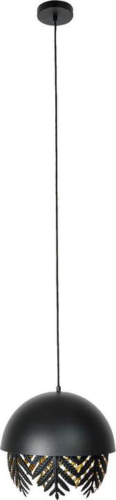 Actual product image Lucande Aparas pendant light Ø35 Black/Gold (E27)