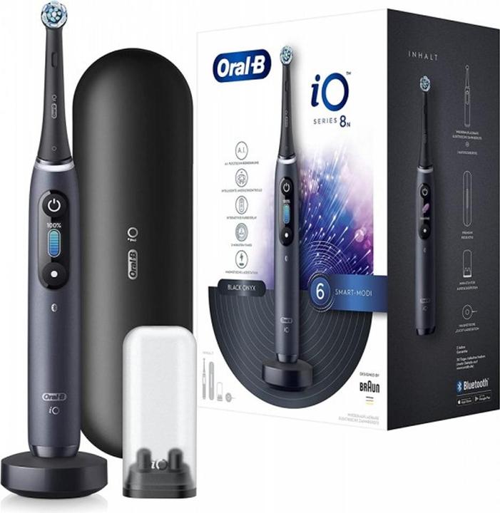 Produktbild Oral-B iO Series 8n Zwart met extra opzetborstel (Oszillierende Zahnbürste)