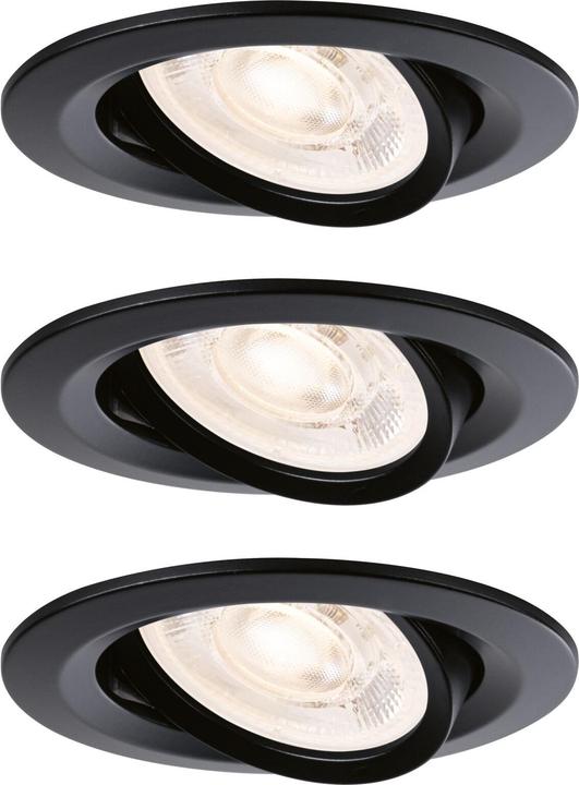 Produktbild Paulmann 92418 Nova LED-Einbauleuchte GU10 4.9 W Schwarz (matt) (550 lm, GU10)