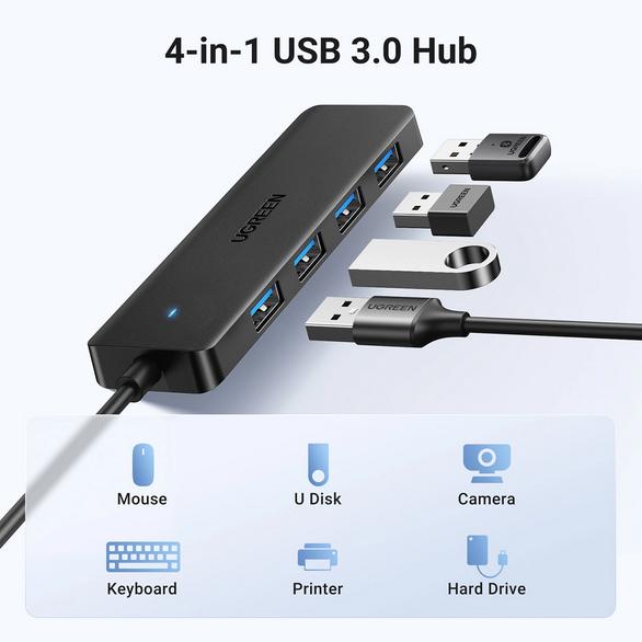 Immagine prodotto Ugreen USB Hub (USB-A, 4 Porti)