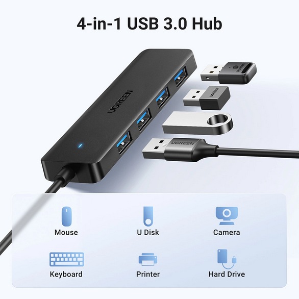 Image du produit Ugreen USB Hub (USB-A, 4 Ports)