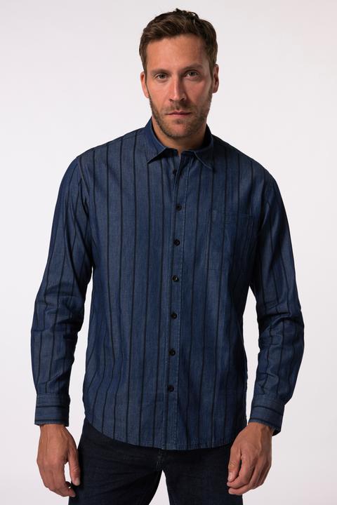 Immagine prodotto JP1880 JP 1880 Streifenhemd, Langarm, Kentkragen, Modern Fit (7XL)