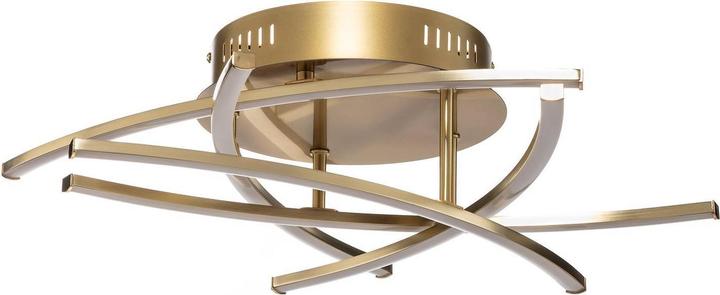 Actual product image Lindby Flakira LED ceiling lamp, 5-light antique brass (1940 lm)